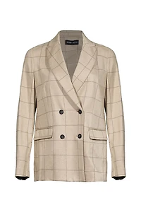 Good Match Tartan Camel Jacket