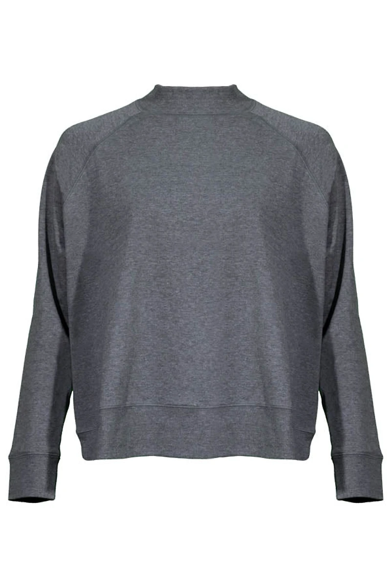 Eileen Fisher Cozy Brushed Terry Hug Mock Neck Top