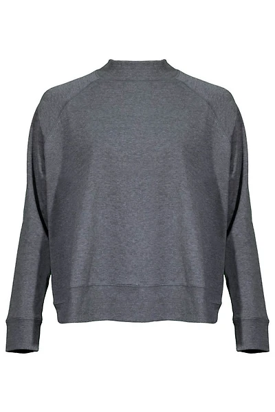 Eileen Fisher Cozy Brushed Terry Hug Mock Neck Top