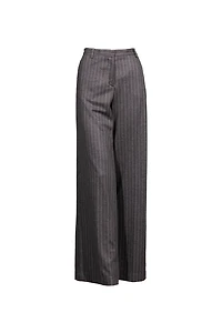 Good Match Pinstripe Brown Pant