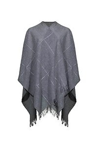 Eileen Fischer Plaid Wool Wrap