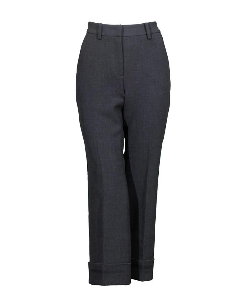 Cambio France Crop Cuff Detail Pant