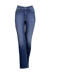 Cambio Piper Long Slim Jeans Dark Grinded