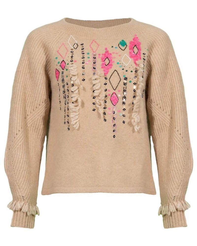 Marc Cain Abstract Bead Pattern Sweater