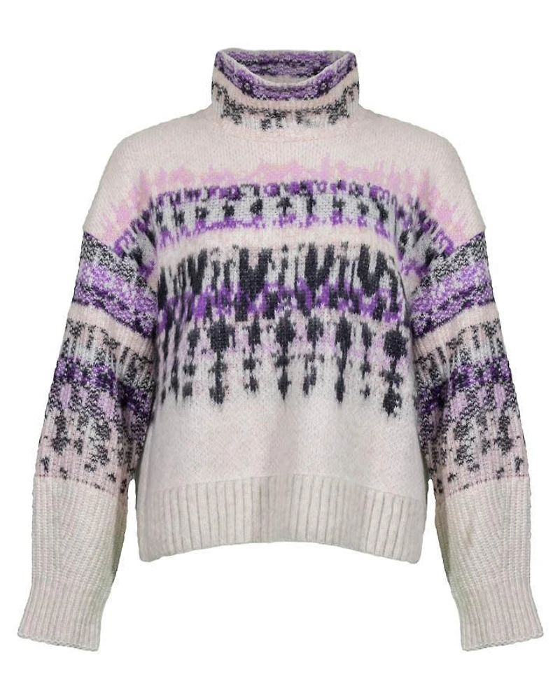 Marc Cain Deep Plum Pattern Sweater