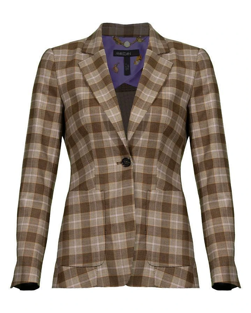Marc Cain Check Plaid Blazer