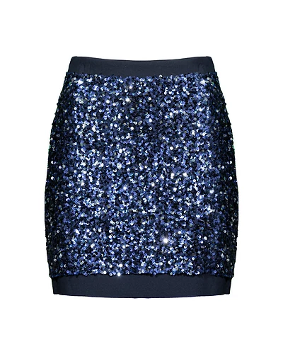Shan Ariel Sequin Jersey Mini Skirt