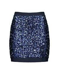 Shan Ariel Sequin Jersey Mini Skirt