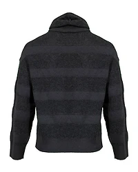 Purotatto Striped Sequin Hooded Pullover