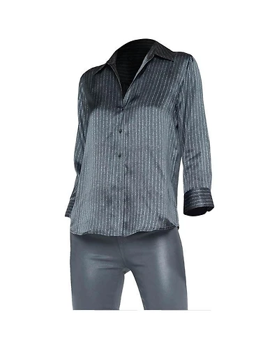 L'Agence Dani Pinstripe Blouse