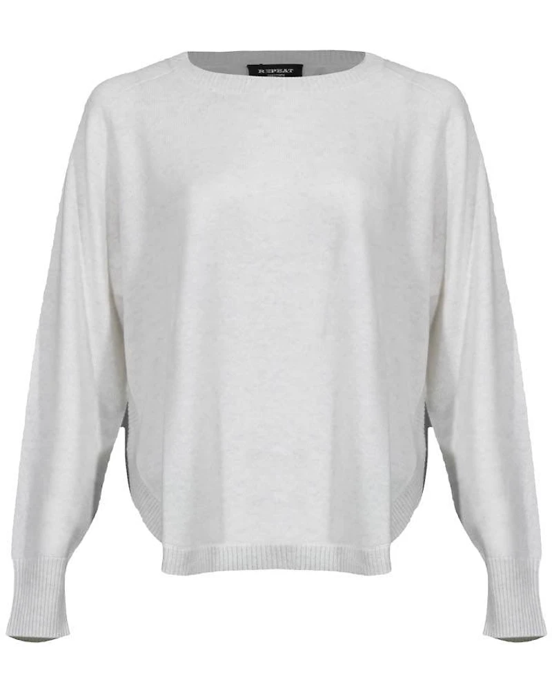 Repeat Organic Cashmere Round Hem Sweater