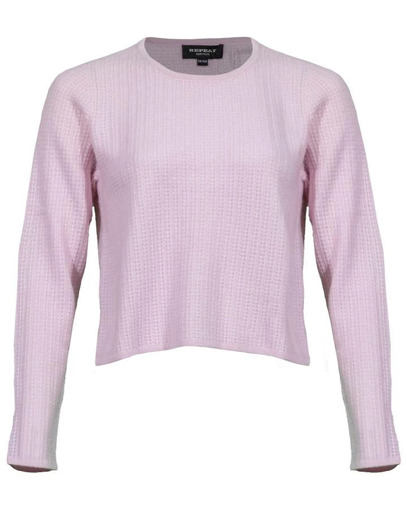 Repeat Textured Cashmere Blush Sweater