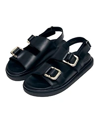 Alohas Black Leather Sandals