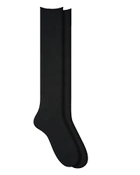 Bleu Foret Fine Wool Cotton Inside Knee Highs