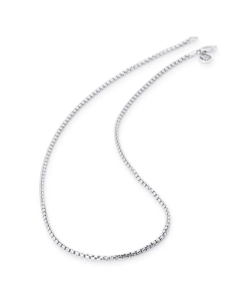 Bloodline Design Rounded Box Link Chain Necklace