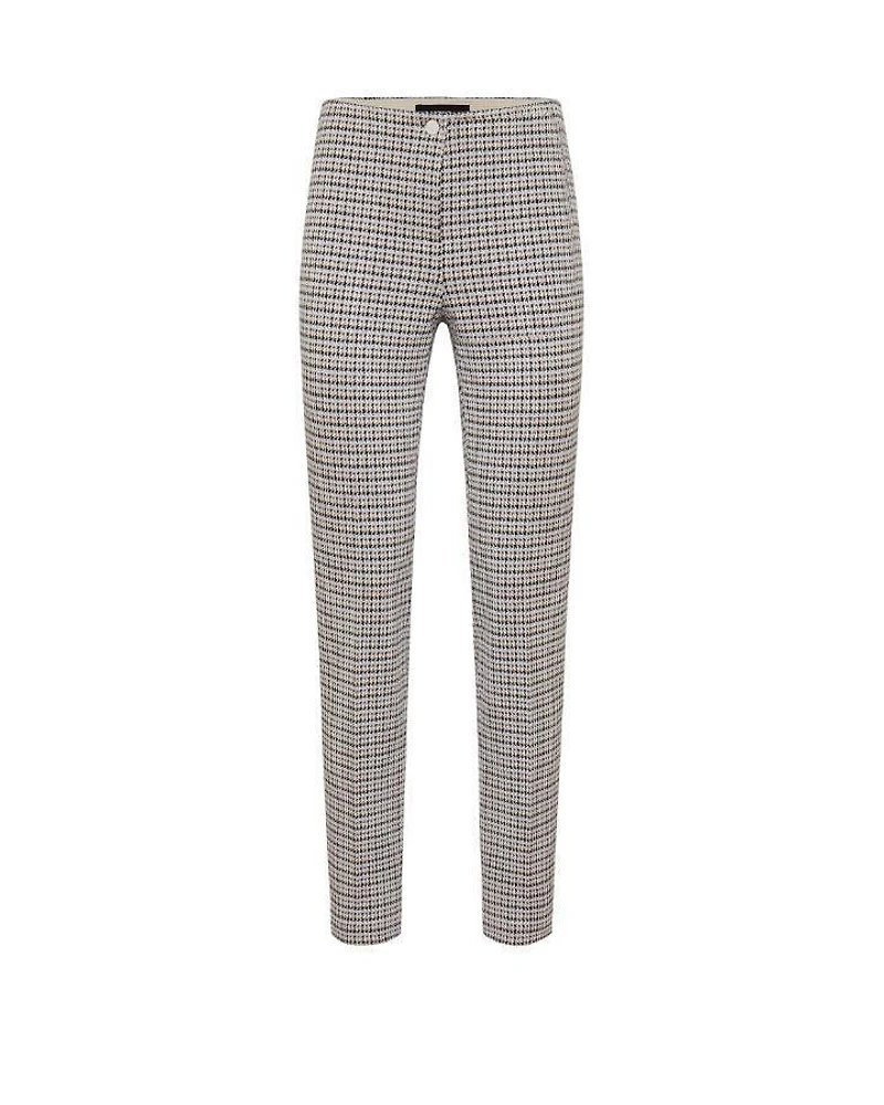 Cambio Ros Micro Check Ankle Pant