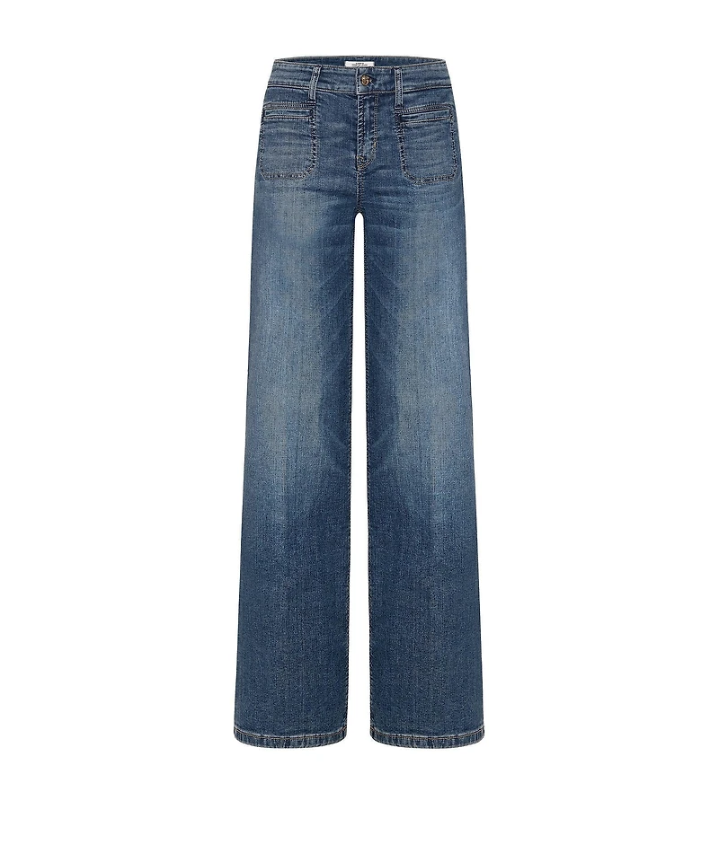 Cambio Tess Wide Leg Short Jeans