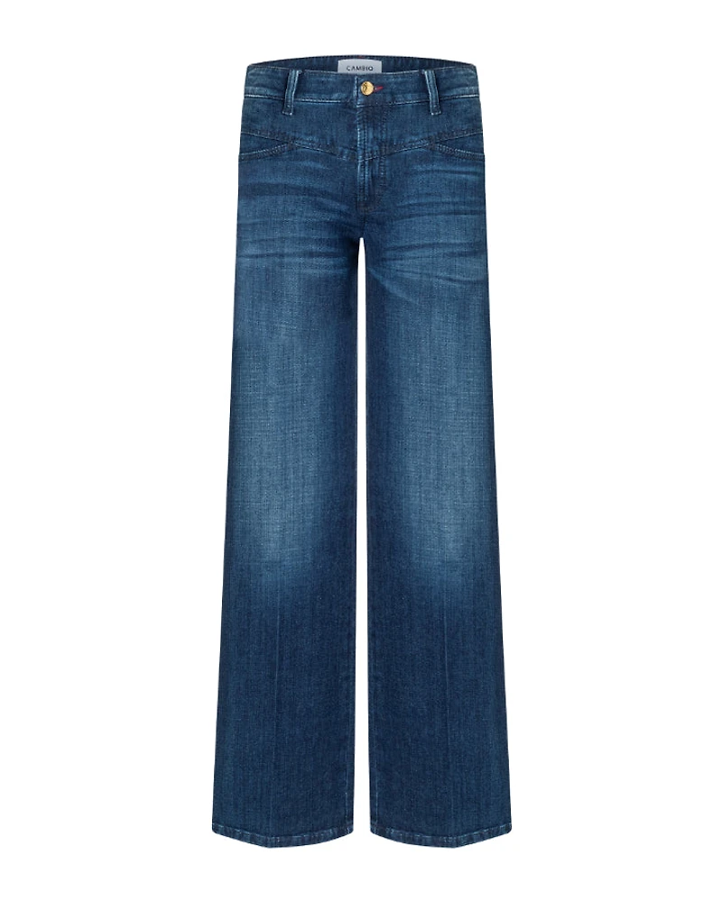Cambio Aimee Seam Denim Full Length Bootcut Jean