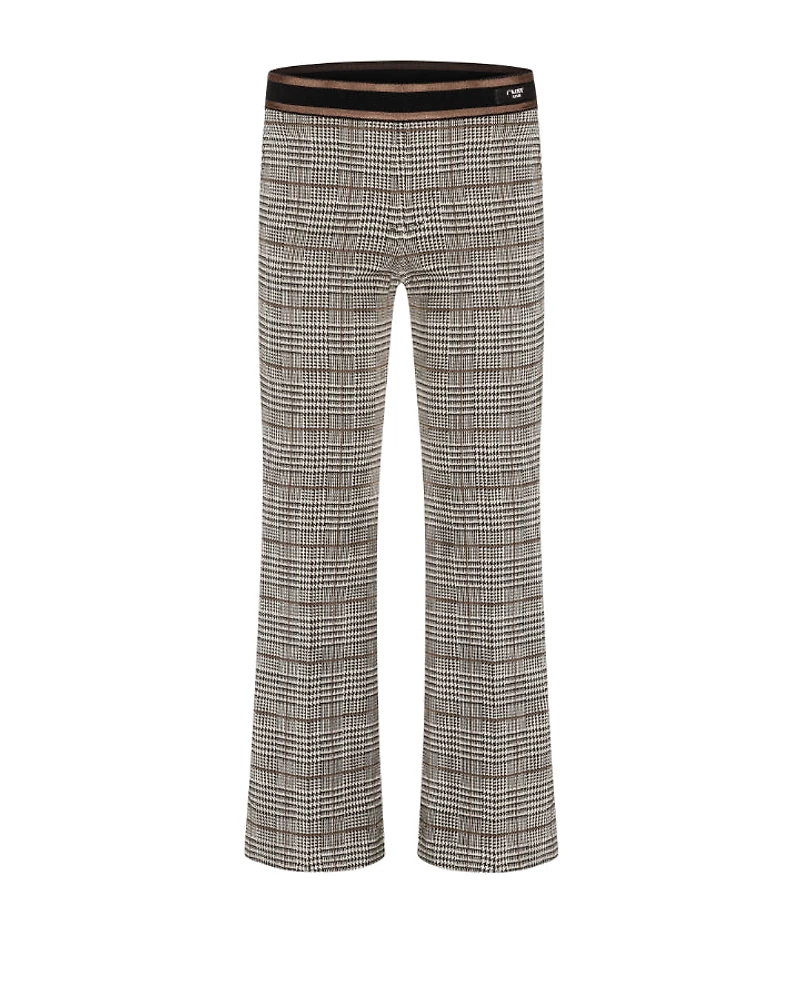 Cambio Francoise Crop Check Kick Flare Pant