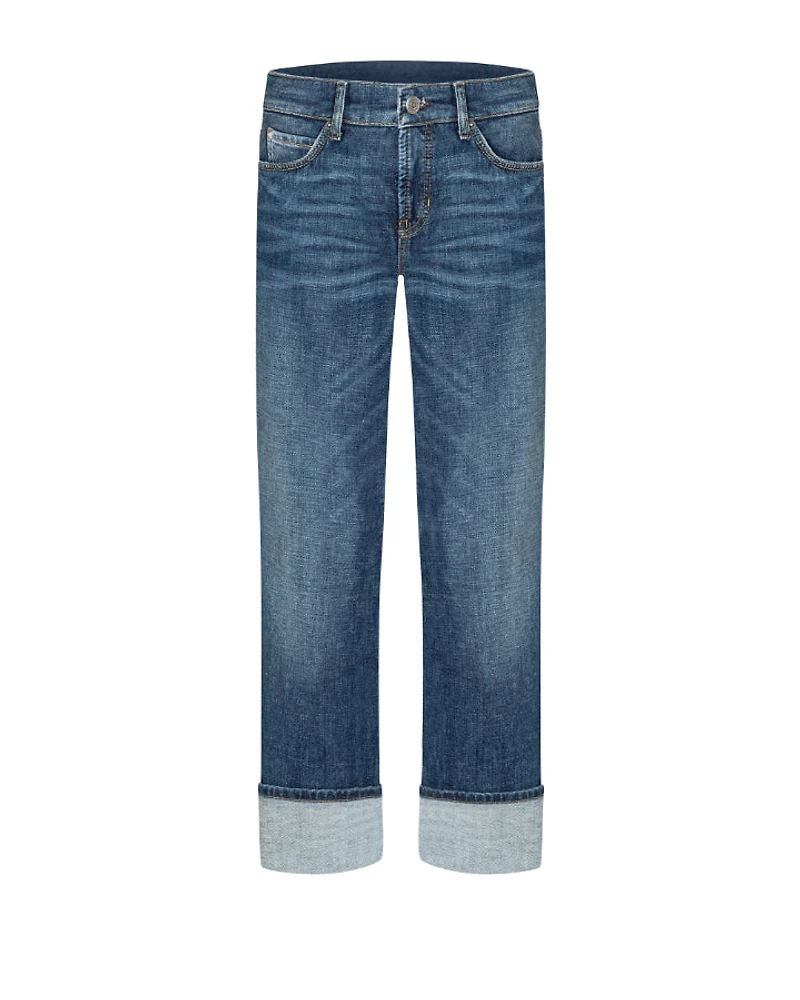 Cambio Kerry Straight Denim Cuff Ankle Jean