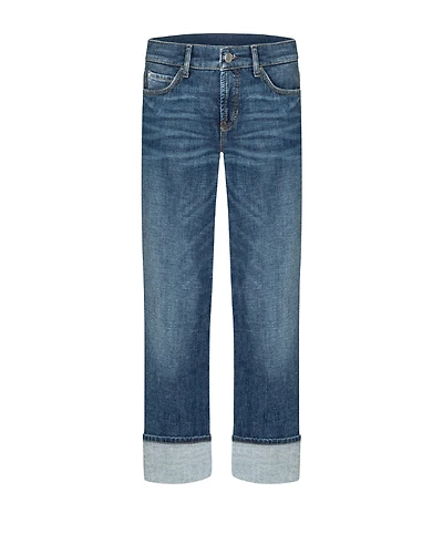 Cambio Kerry Straight Denim Cuff Ankle Jean