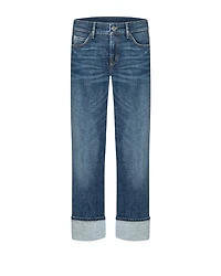 Cambio Kerry Straight Denim Cuff Ankle Jean