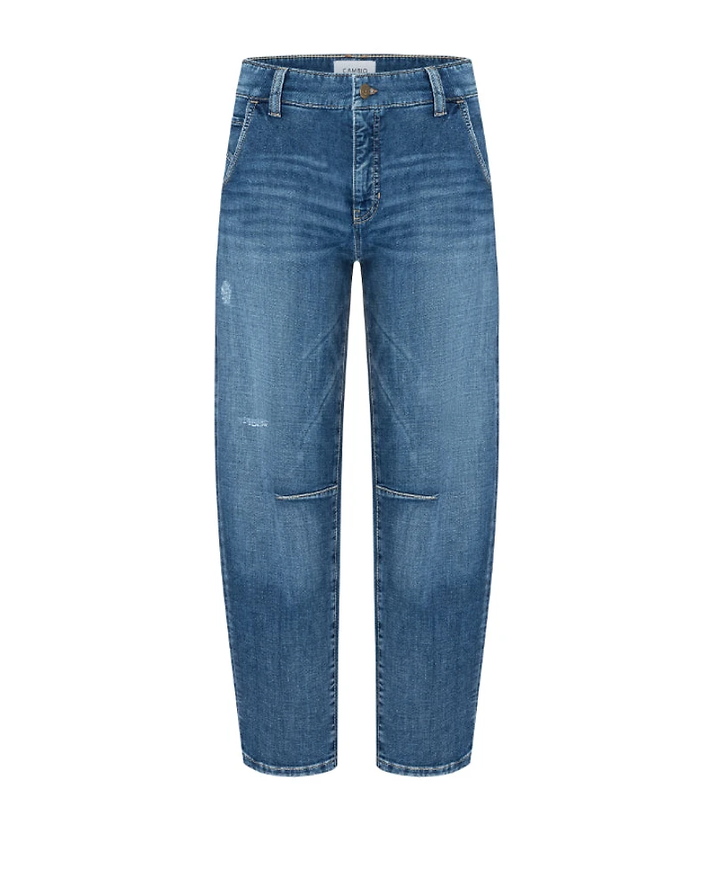 Cambio Orelie Denim Barrel Leg Ankle Jean