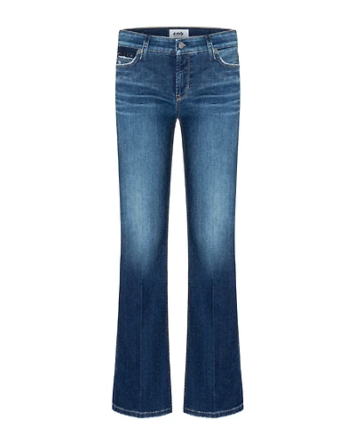 Cambio Paris Flared Blue Denim Ankle Jean
