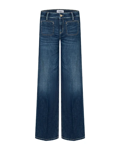 Cambio Tess Denim Patch Pocket Bootcut Jean