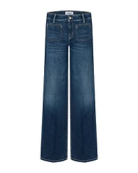 Cambio Tess Denim Patch Pocket Bootcut Jean