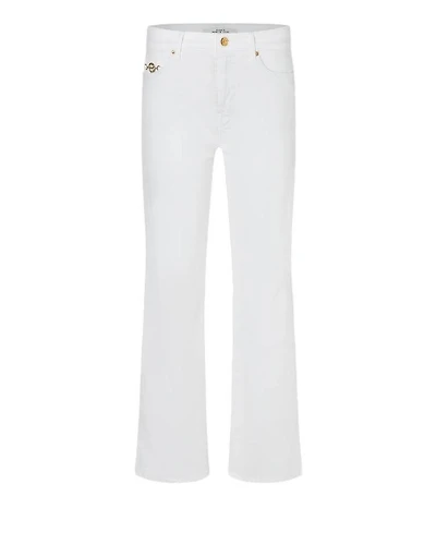 Cambio Francesca Pocket Detail White Jeans