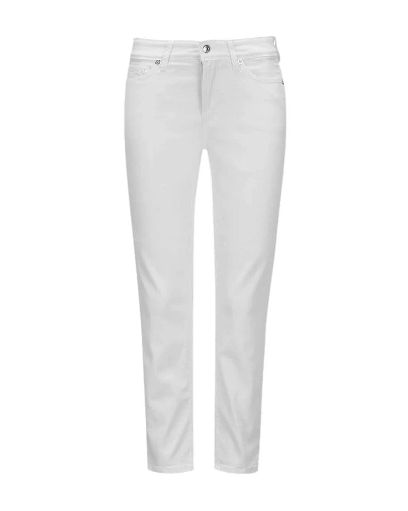 Cambio Piper Short White Denim Jeans