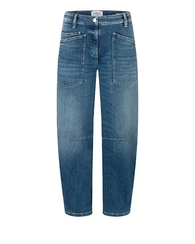 Cambio Ocean Patch Pocket Barrel Leg Jeans