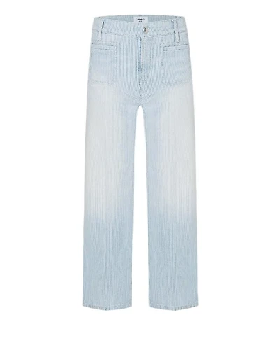 Cambio Tess Cropped Stripe Jeans