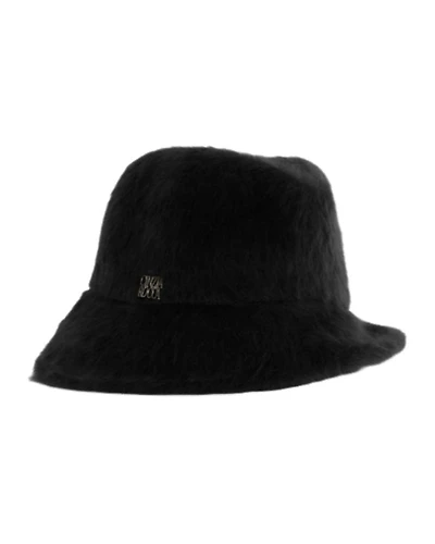 Cinzia Rocca Wool Asymmetric Fedora Fur Hat