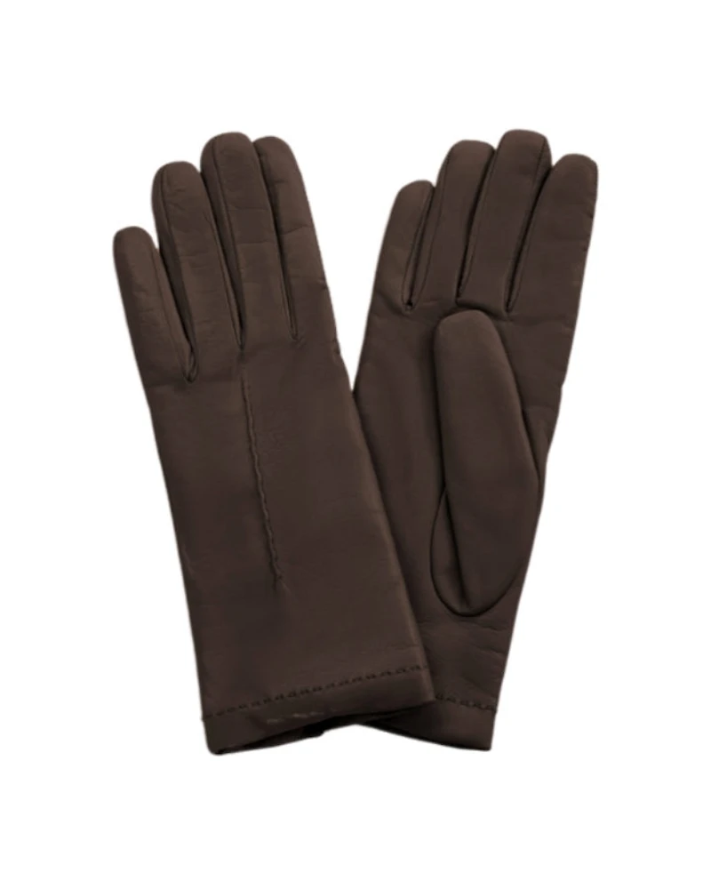 Cinzia Rocca Nappa Leather Gloves With Top Stitch