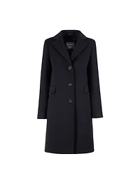 Cinzia Rocca Straight Three Button Cashmere Coat