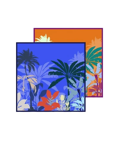 Cinzia Rocca Double Silk Twill Print Scarf