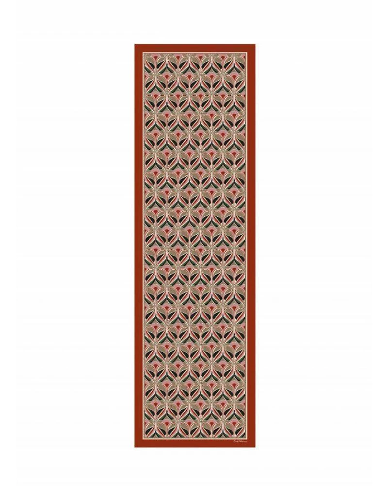 Cinzia Rocca Geometric Floral Pattern Scarf