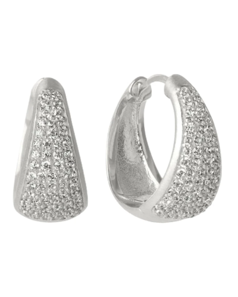 Dean Davidson Margaux Pave Huggie Hoops