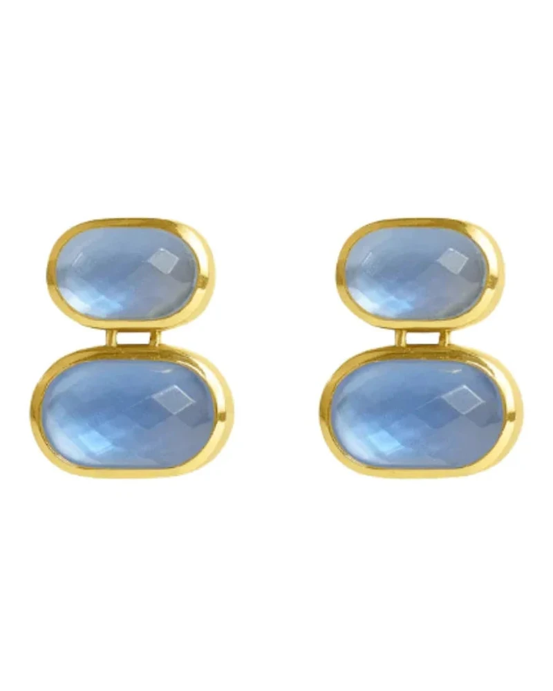 Dean Davidson Mercer Double Gemstone Drop Earrings