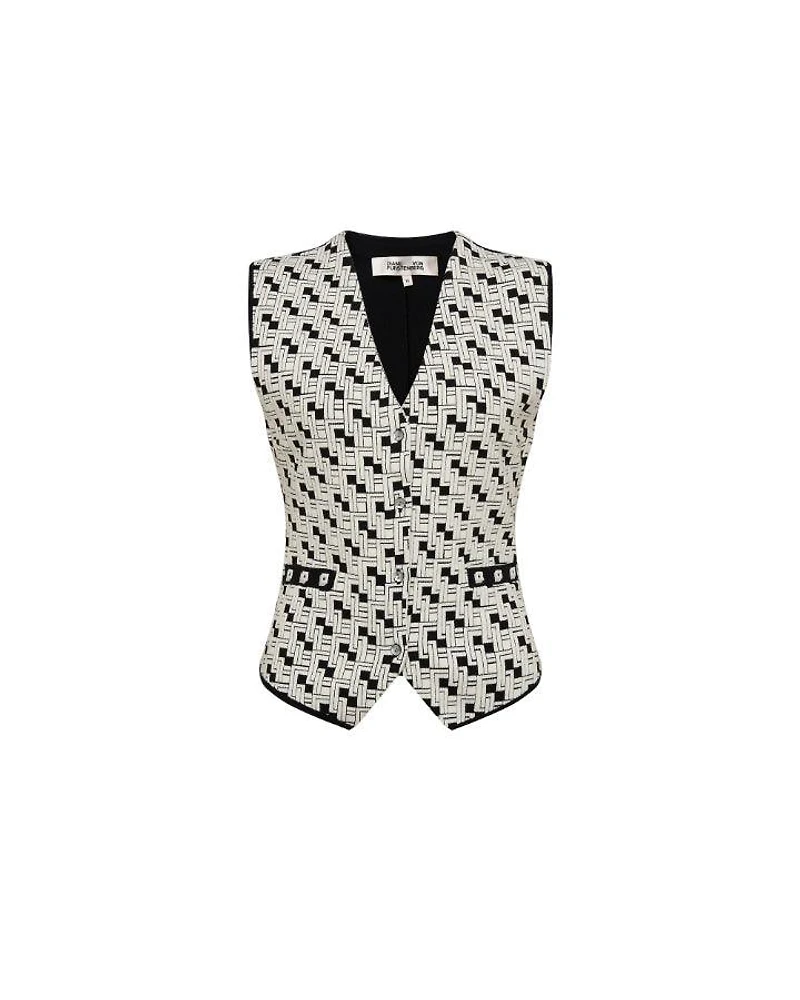 Diane Von Furstenberg Jill Jacquard Vest