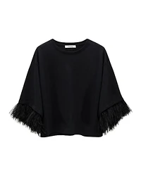Dorothee Schumacher Feminine Favorites Fringe Sleeve Top