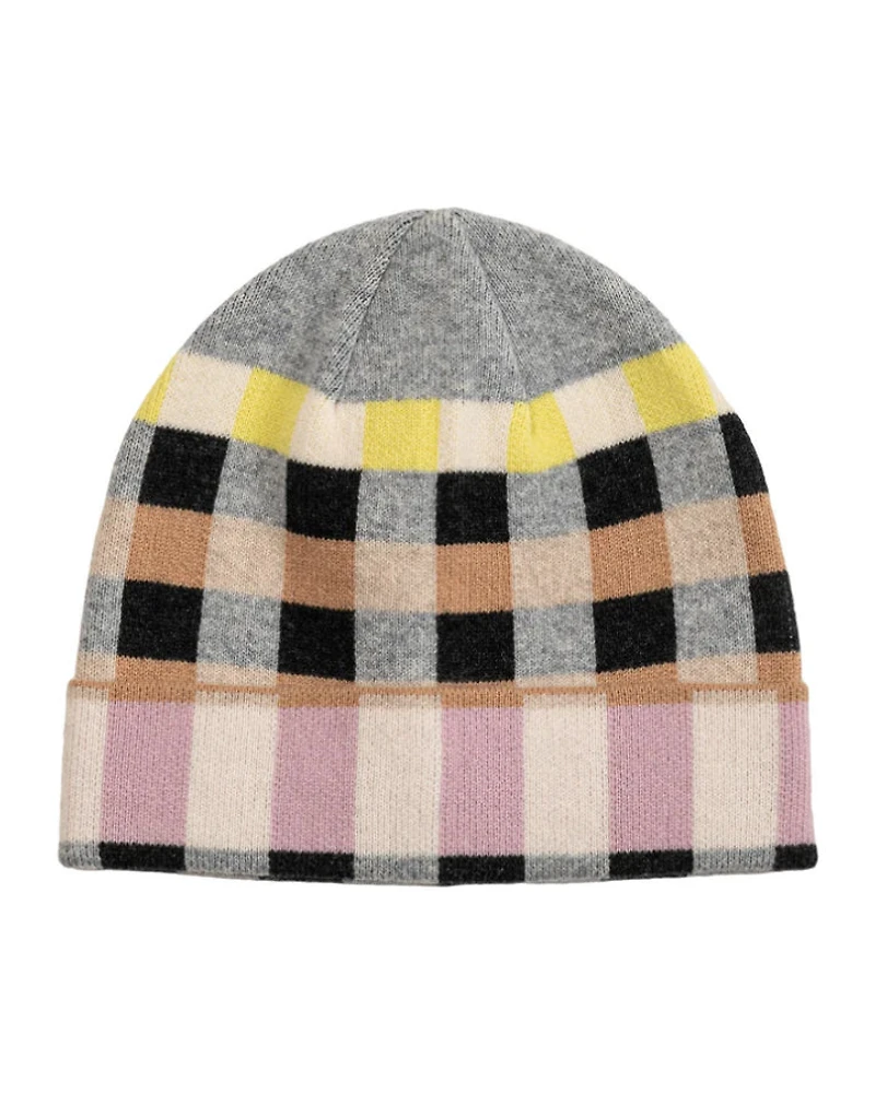 Echo Merino Wool Geo Jacquard Beanie