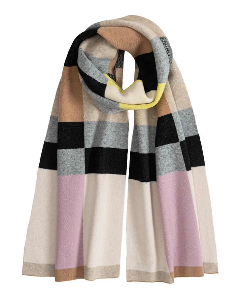 Echo Merino Wool Geo Jacquard Scarf
