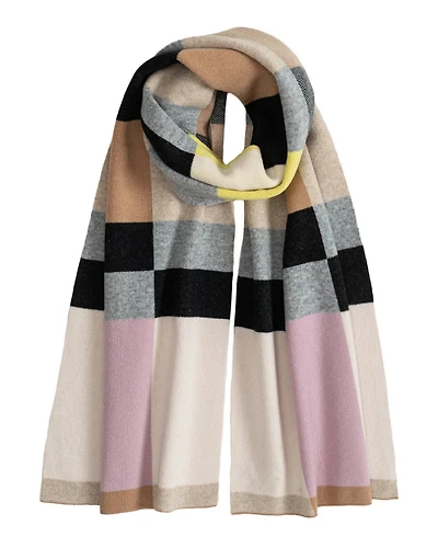 Echo Merino Wool Geo Jacquard Scarf