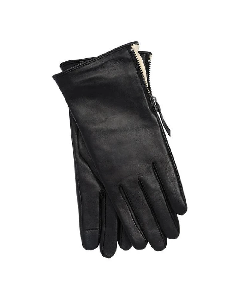 Leather Glove With Zipper