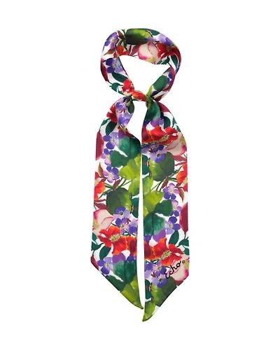 Echo Paradise Floral Ribbon Silk Bandana