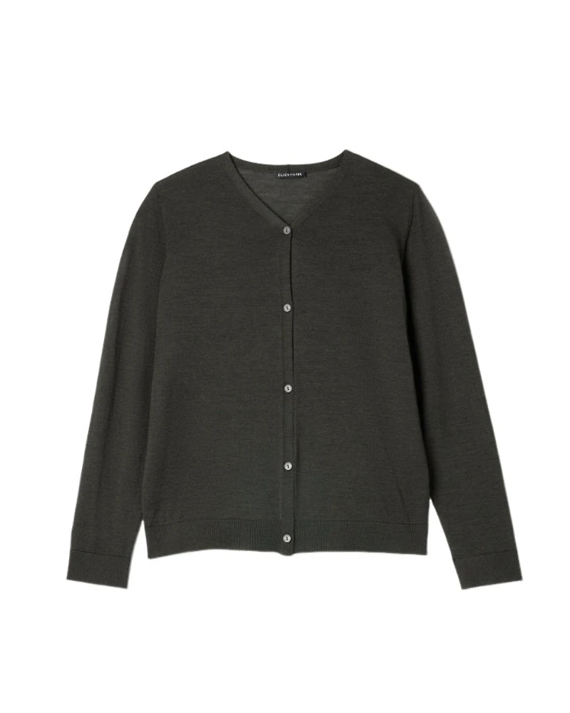 Eileen Fisher Superfine Merino Wool Cardigan
