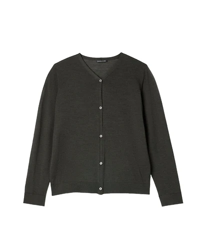 Eileen Fisher Superfine Merino Wool Cardigan
